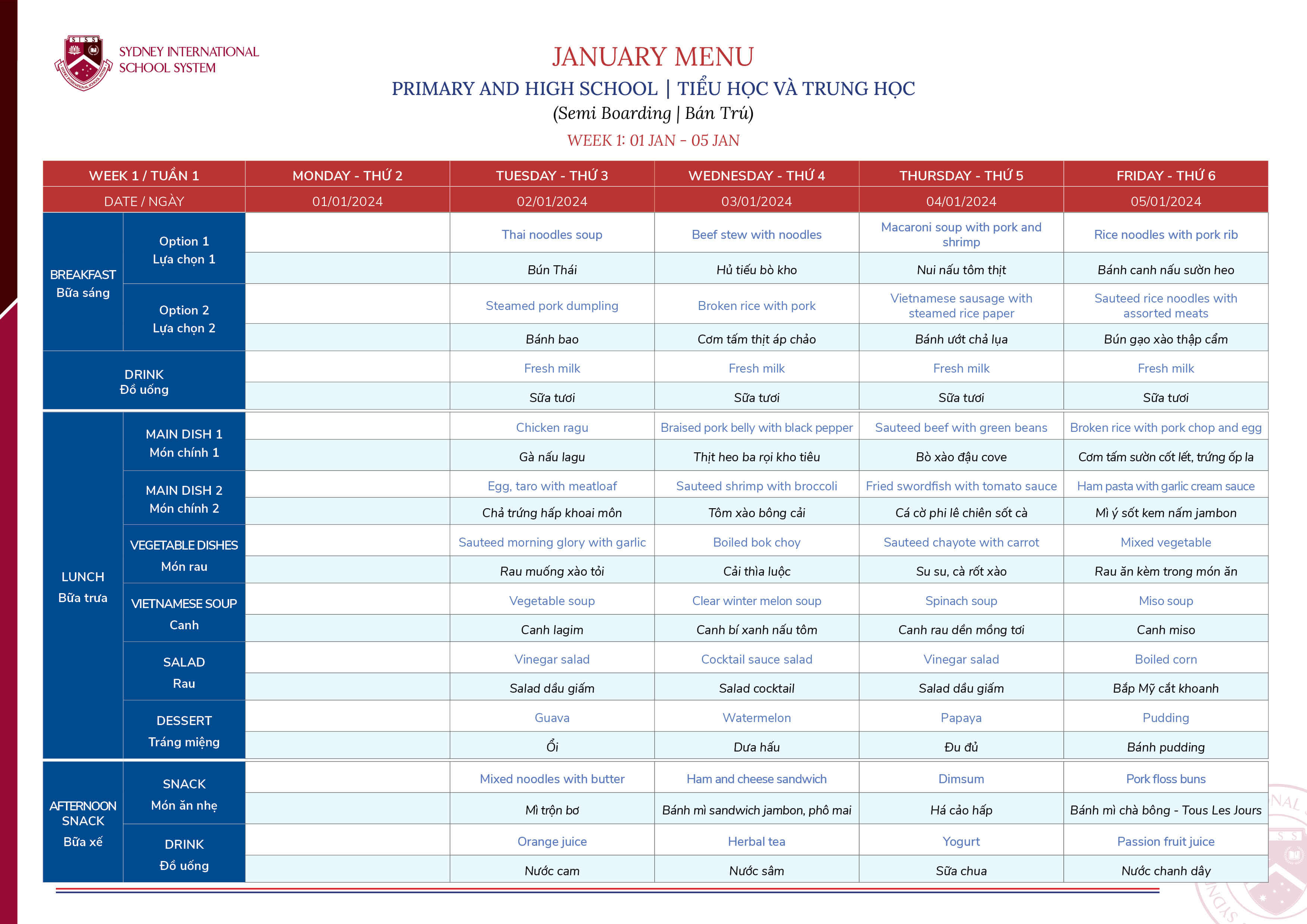 January 2024 Menu SISS   Menu Tuan 1 Thang 01 2024 Siss 